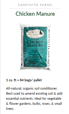 Chicken Manure 1 Cu. Ft.