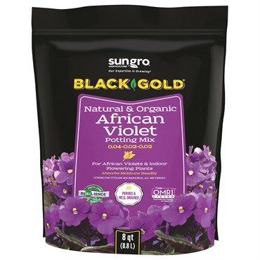 Black Gold African Violet Potting Mix 8 Qt