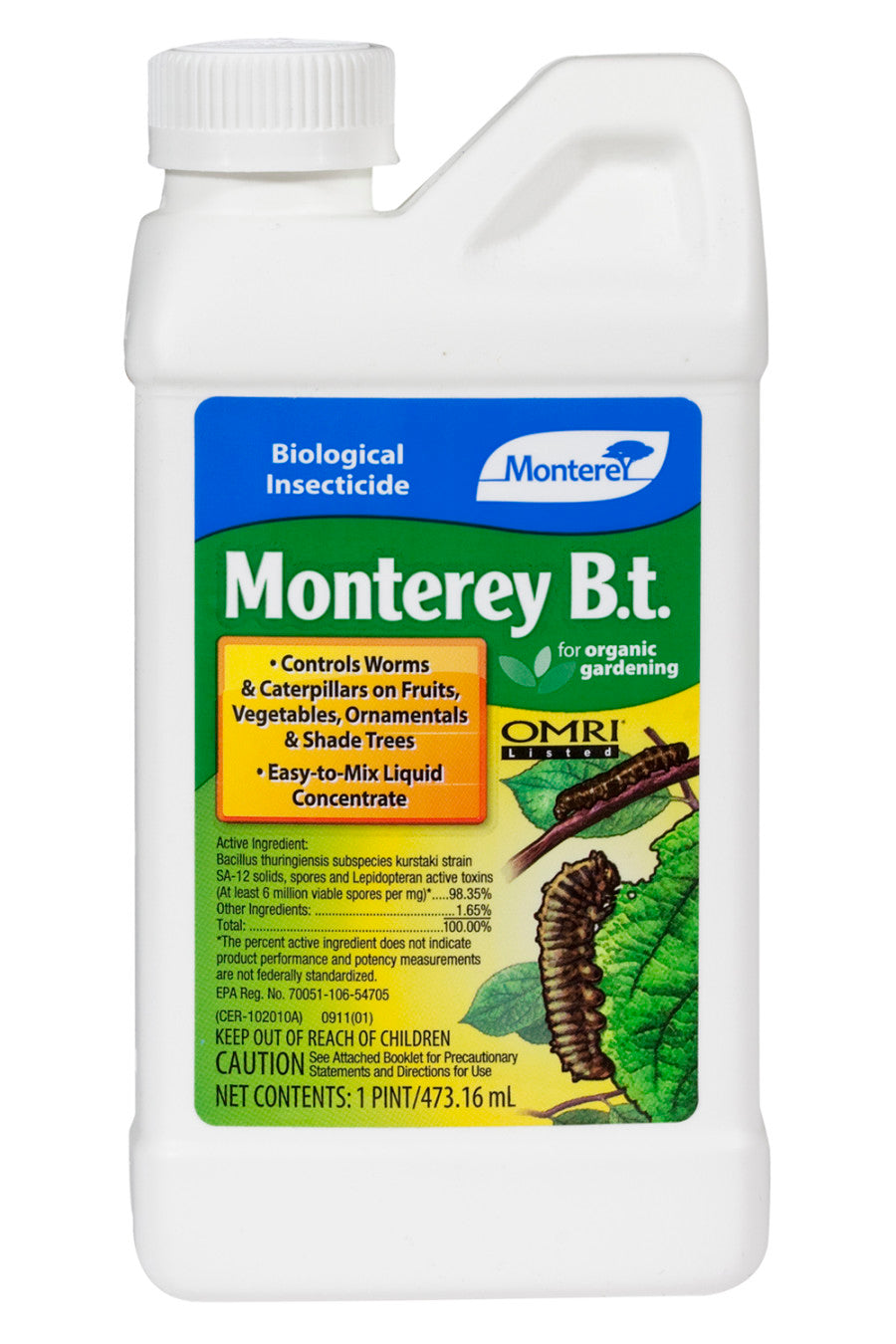Monterey B.T. Biological Insecticide Concentrate Organic